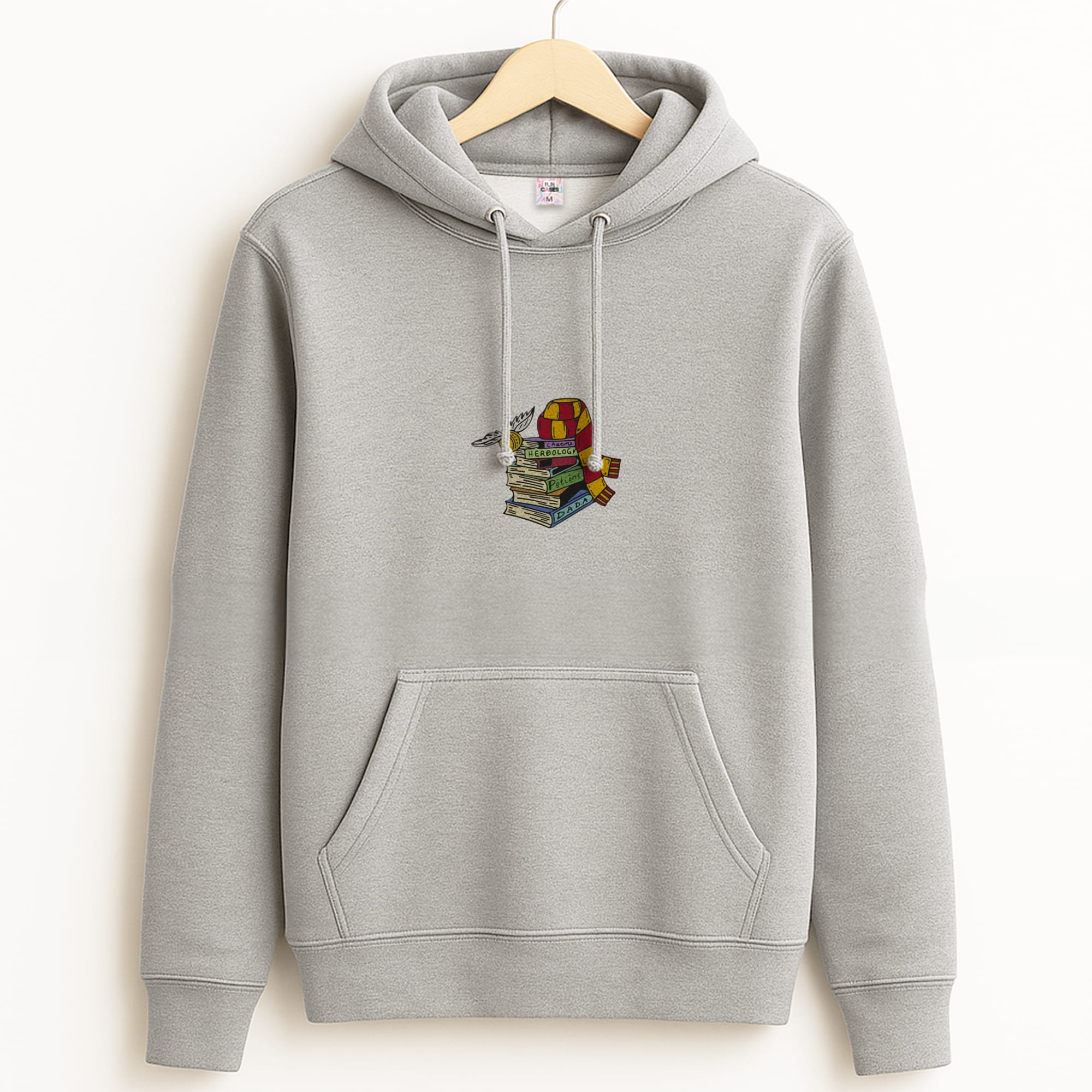 Book Stack Grey Hoodie