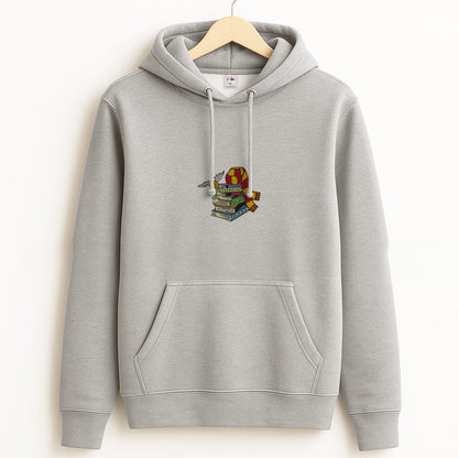 Book Stack Grey Hoodie