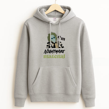 I'm Nightmare Material Grey Hoodie
