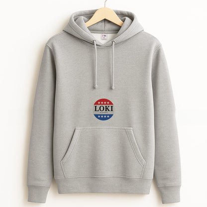 Loki For President Grey Hoodie