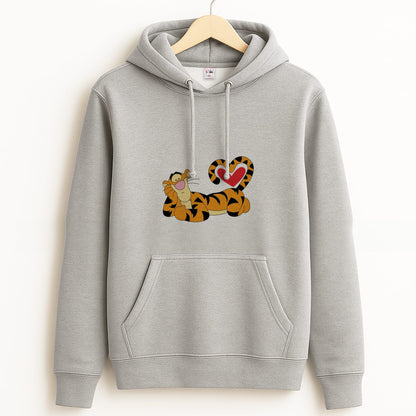 Tiger Valentine's Grey Hoodie