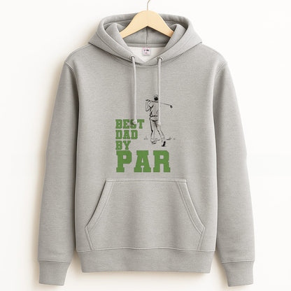 Best Dad By Par - Fathers Day Grey Hoodie