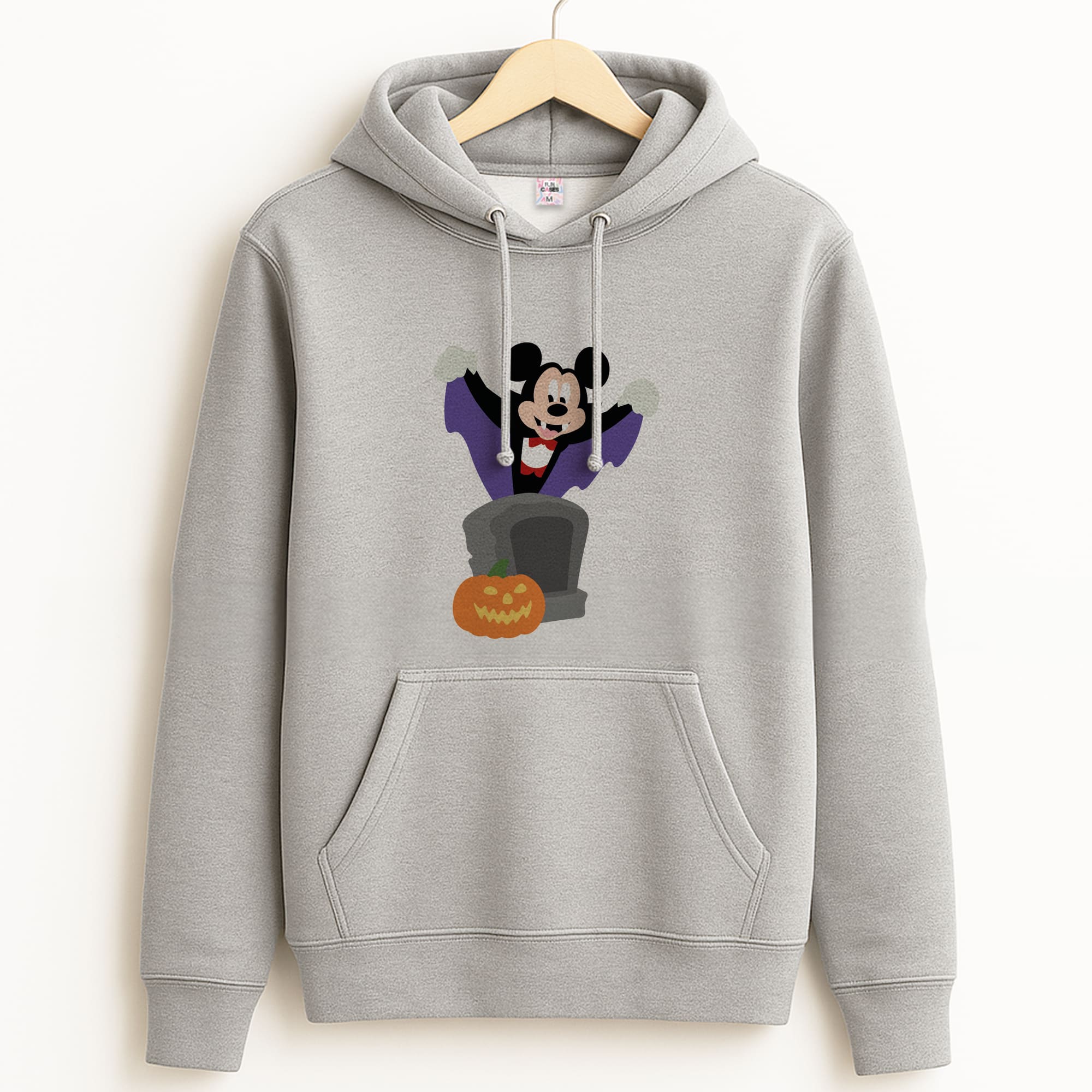 Vampire Mouse Halloween Grey Hoodie