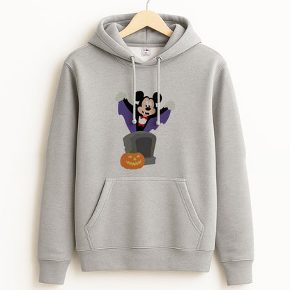 Vampire Mouse Halloween Grey Hoodie