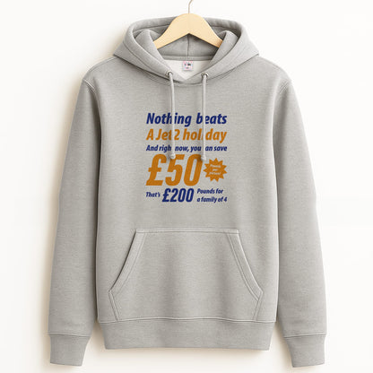 Nothing Beats A Jet Holiday Grey Hoodie