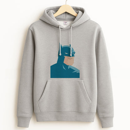 Blue Bat Superhero Grey Hoodie