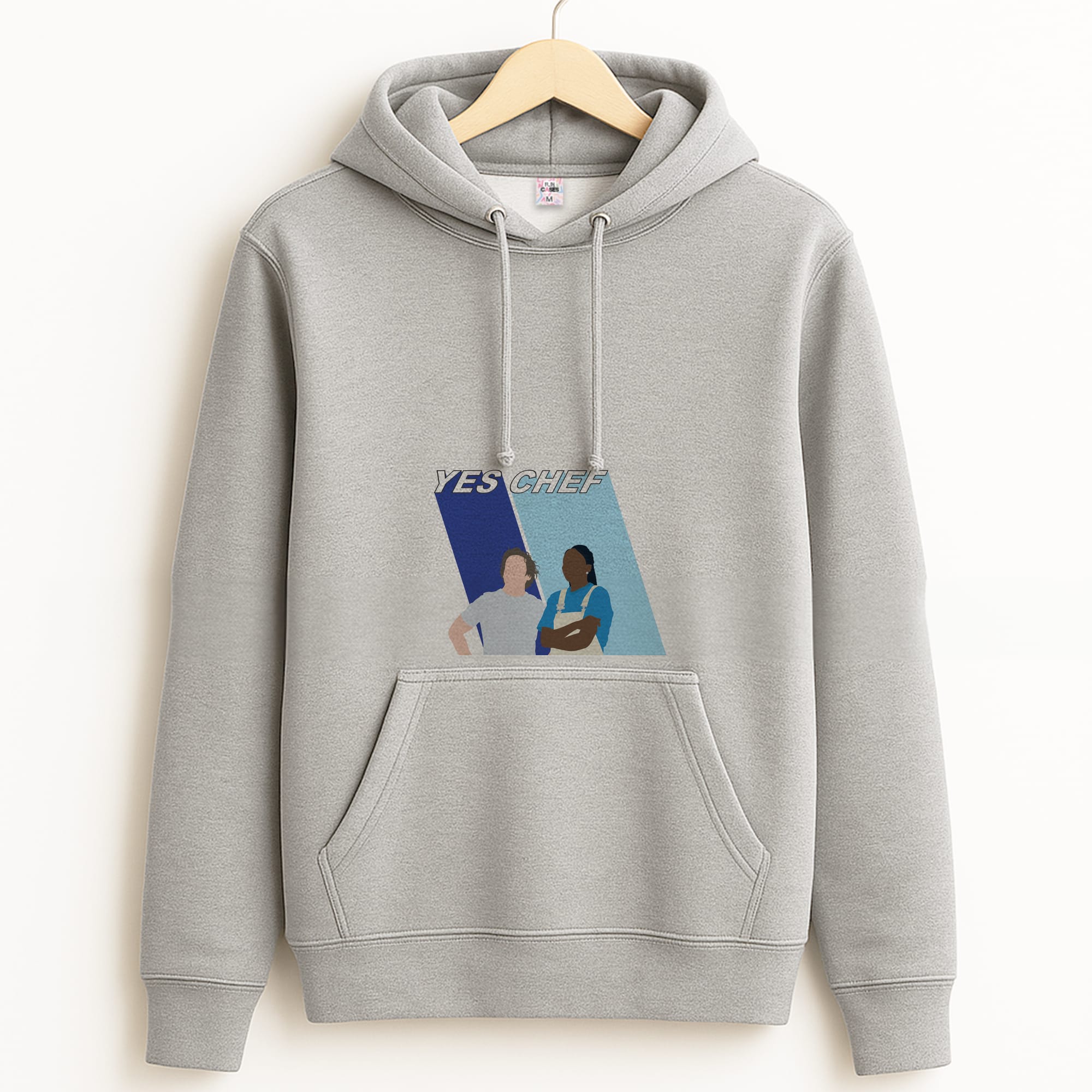 Yes Chef Blue Grey Hoodie