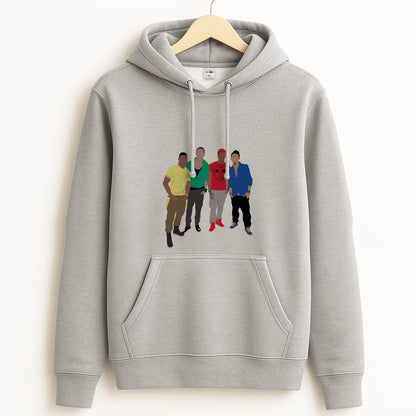 Members Purple Grey Hoodie
