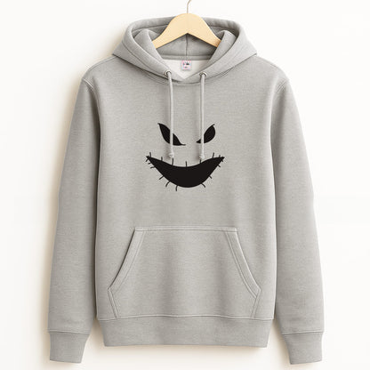 Green Face Grey Hoodie