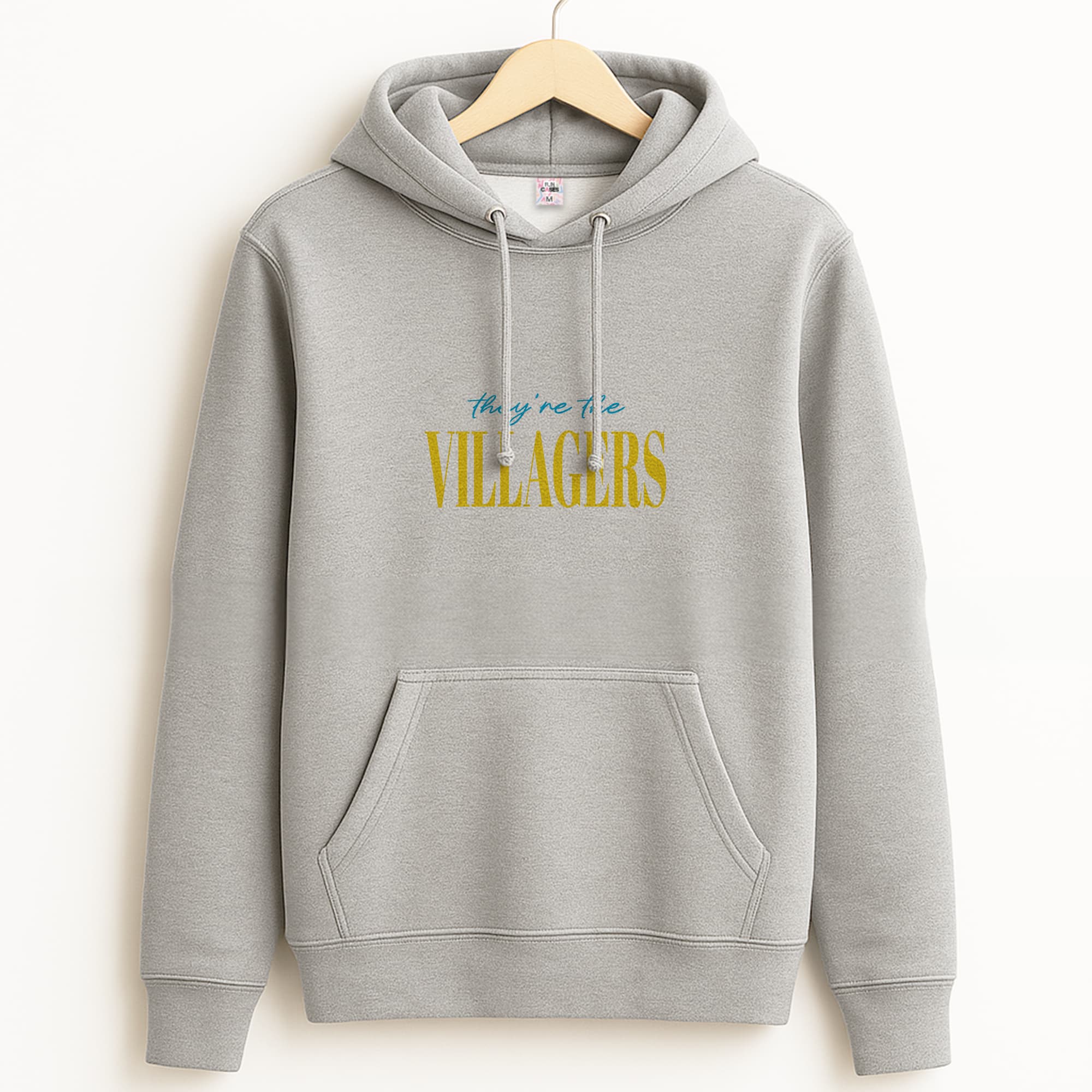 They're The Villagers Blue Grey Hoodie
