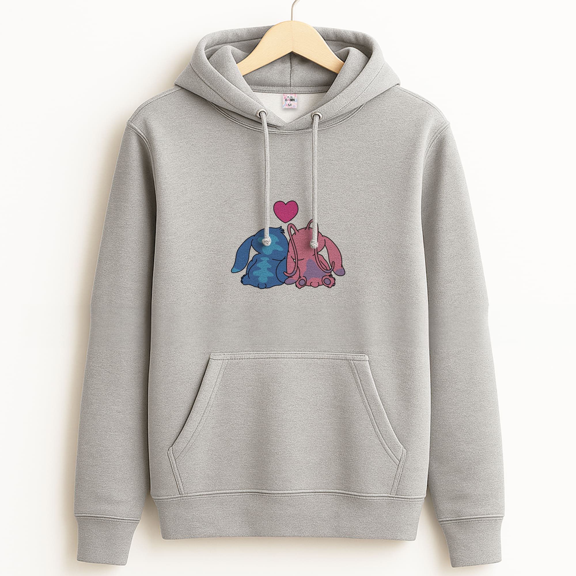 In Love - Pink Alien Grey Hoodie