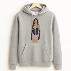 Pink Hearts - Olivia Grey Hoodie