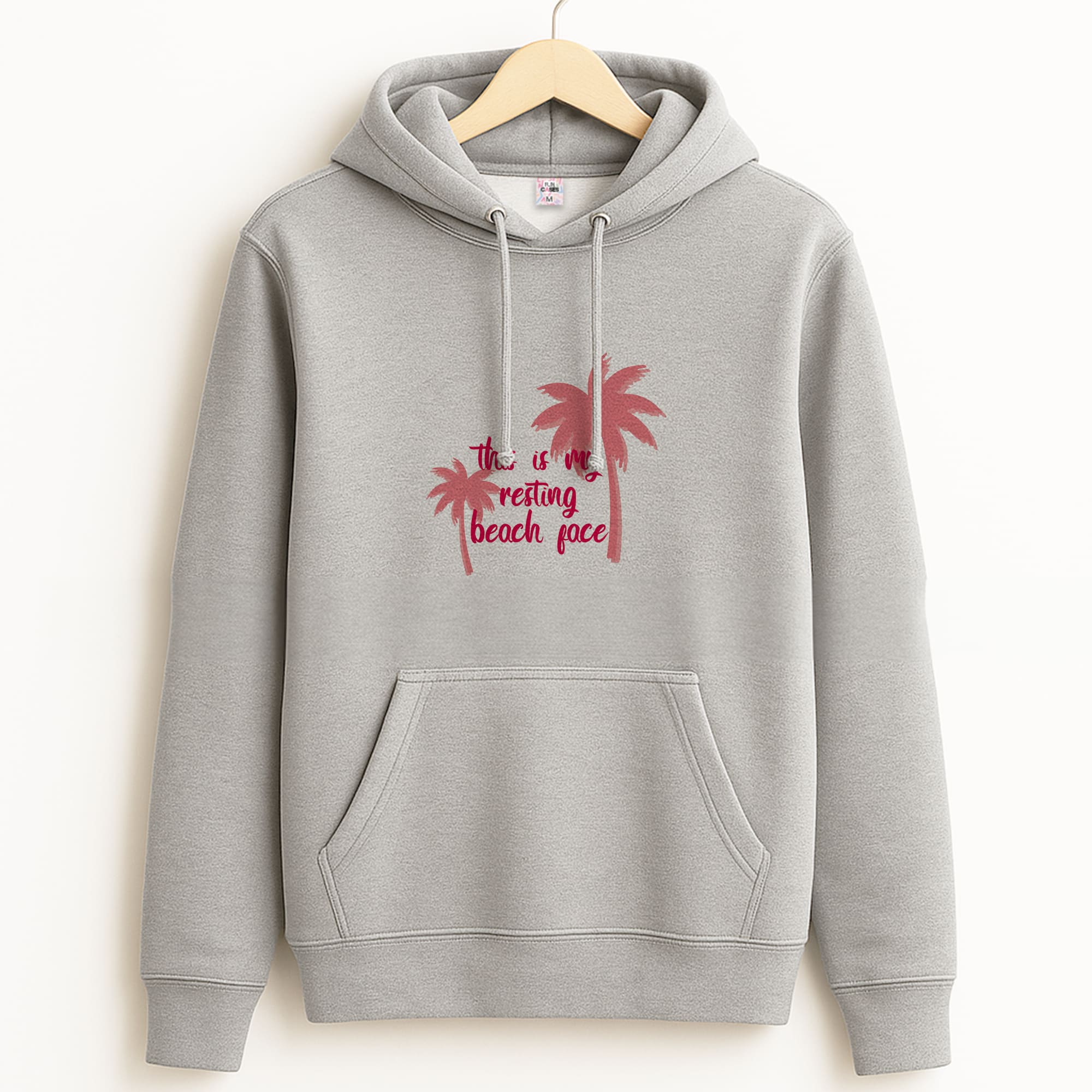 This Is My Resting Beach Face - Summer Quotes Grey Hoodie