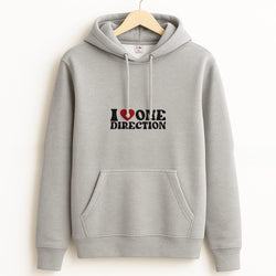 I Love Direction Grey Hoodie