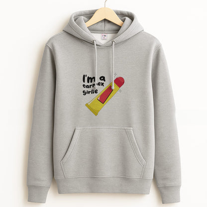 I'm A Carmex Girlie - Chamberlain Grey Hoodie