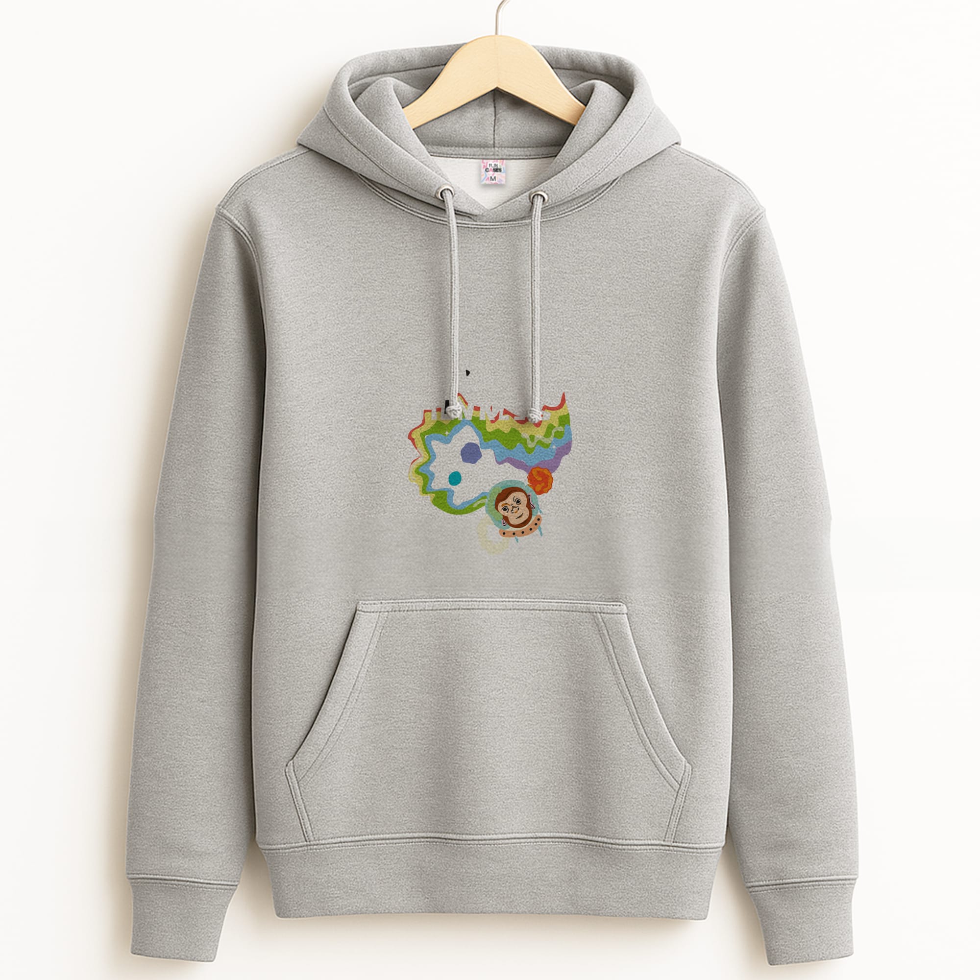 A Monkeys - Pink Grey Hoodie