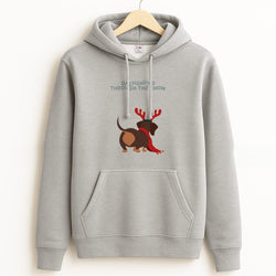 Dachshund Through The Snow - Christmas Grey Hoodie