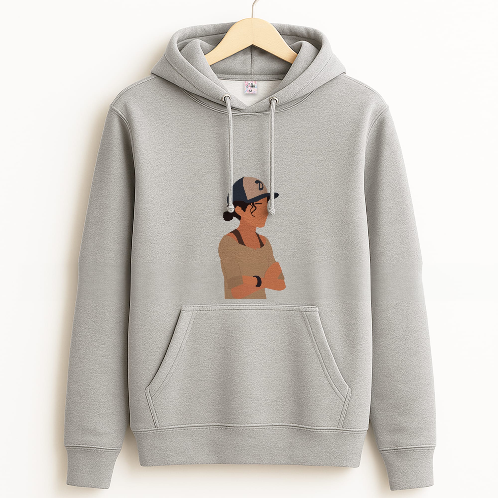 Clementine Faceless - TWD Grey Hoodie