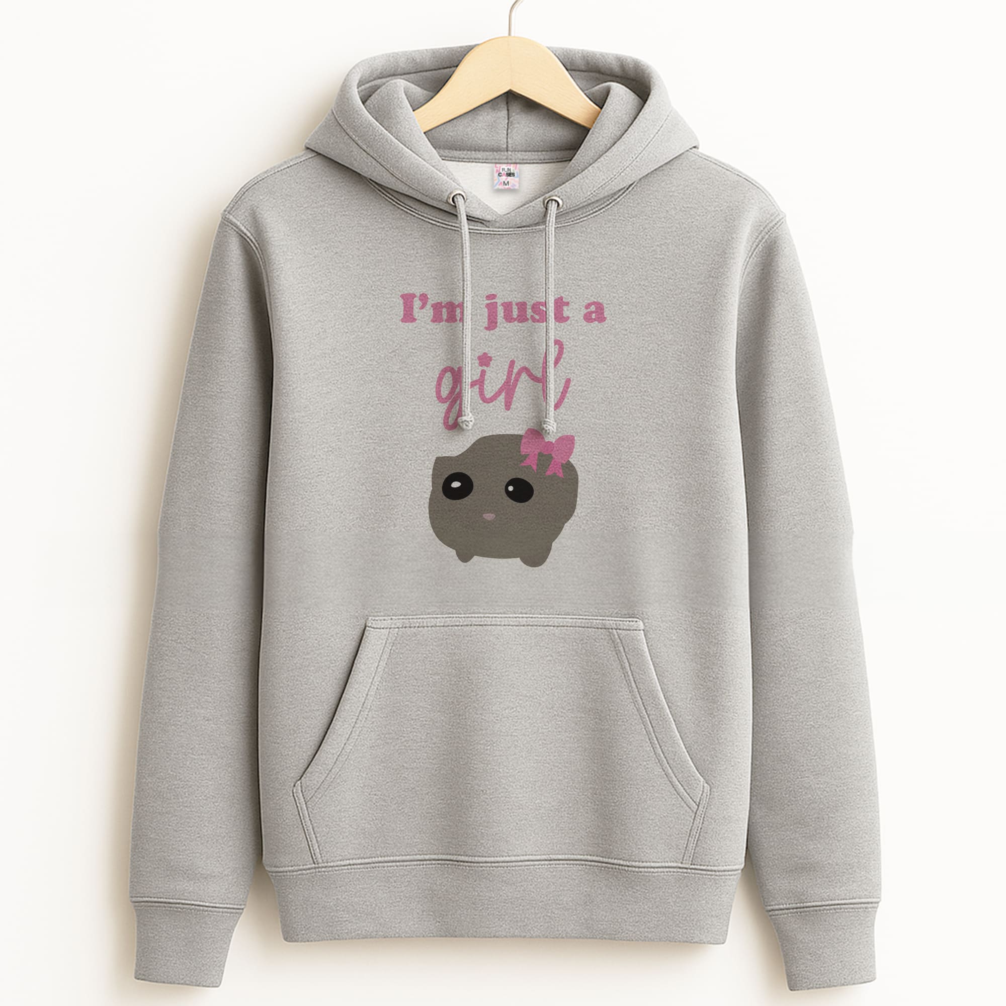 I'm Just A Girl Grey Hoodie