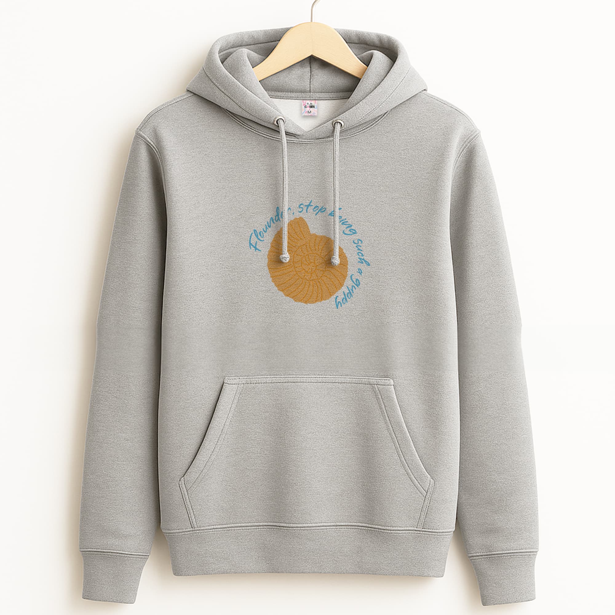 Flounder - The Little Mermaid Grey Hoodie