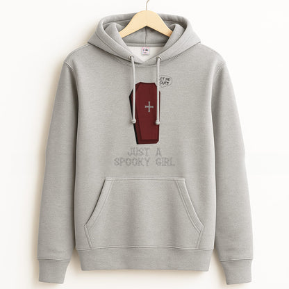 Just A Spooky Girl Grey Hoodie