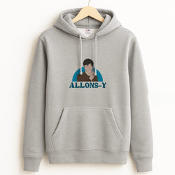 Allons-y Grey Hoodie
