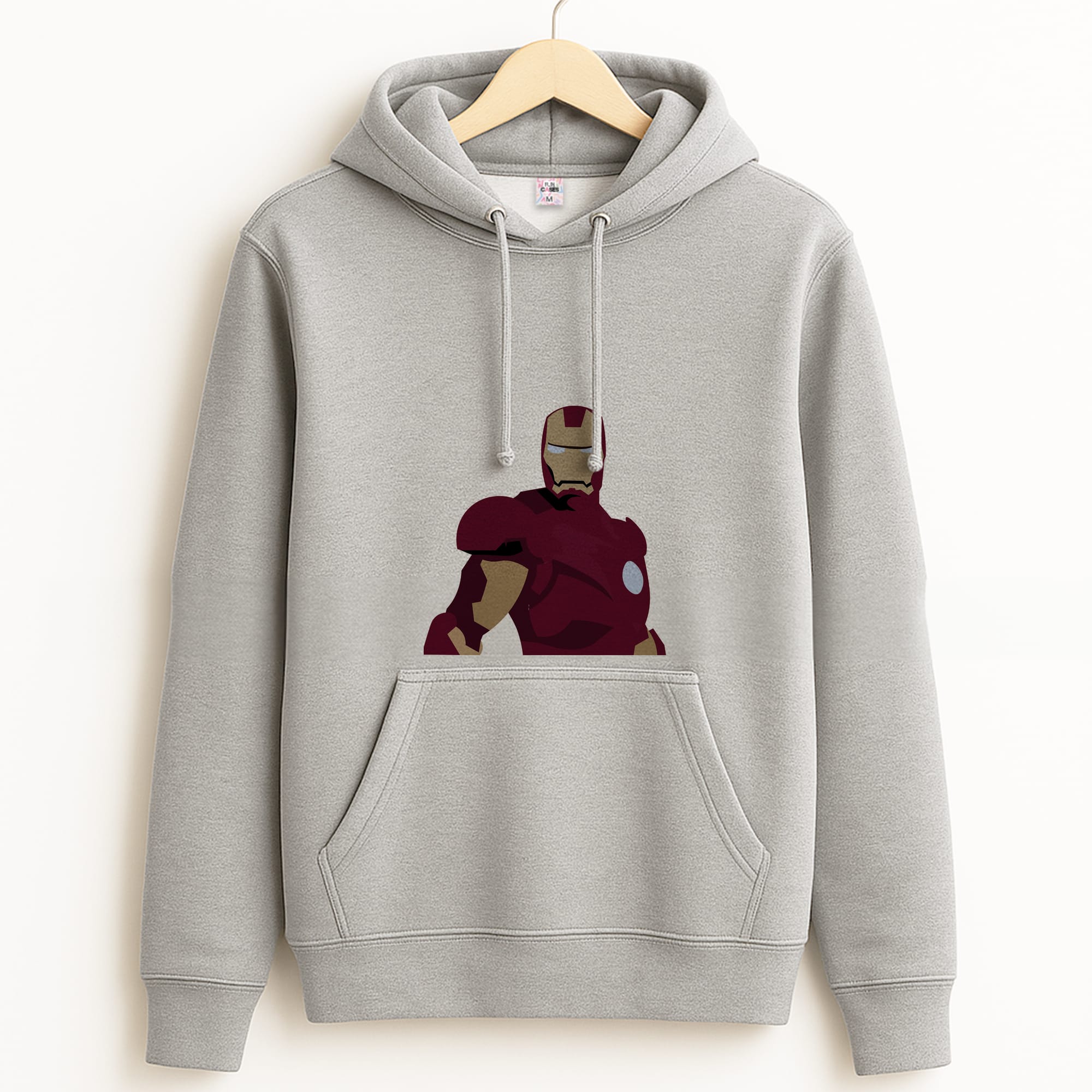 Iron man mask Grey Hoodie