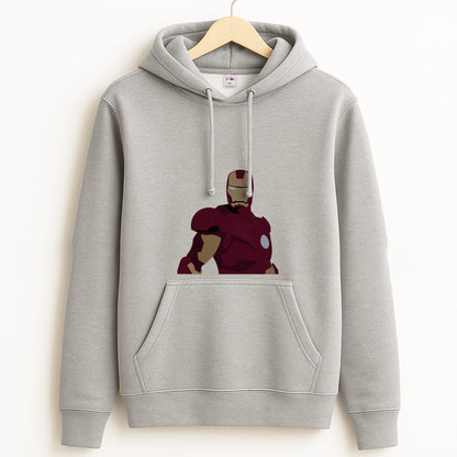 Iron man mask Grey Hoodie
