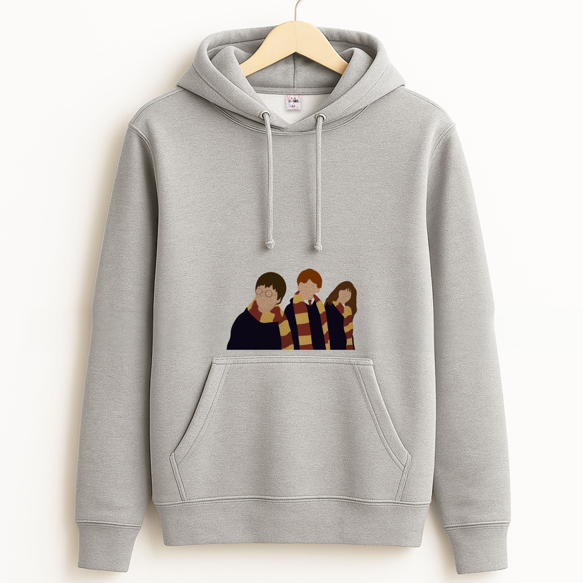 Wizard Cartoons Grey Hoodie