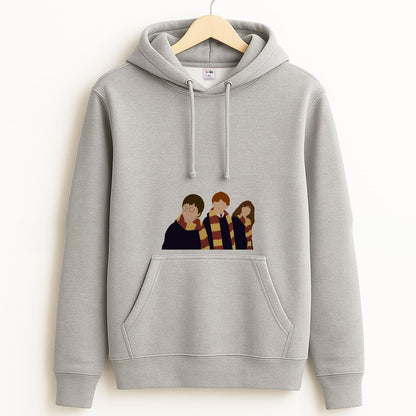 Wizard Cartoons Grey Hoodie