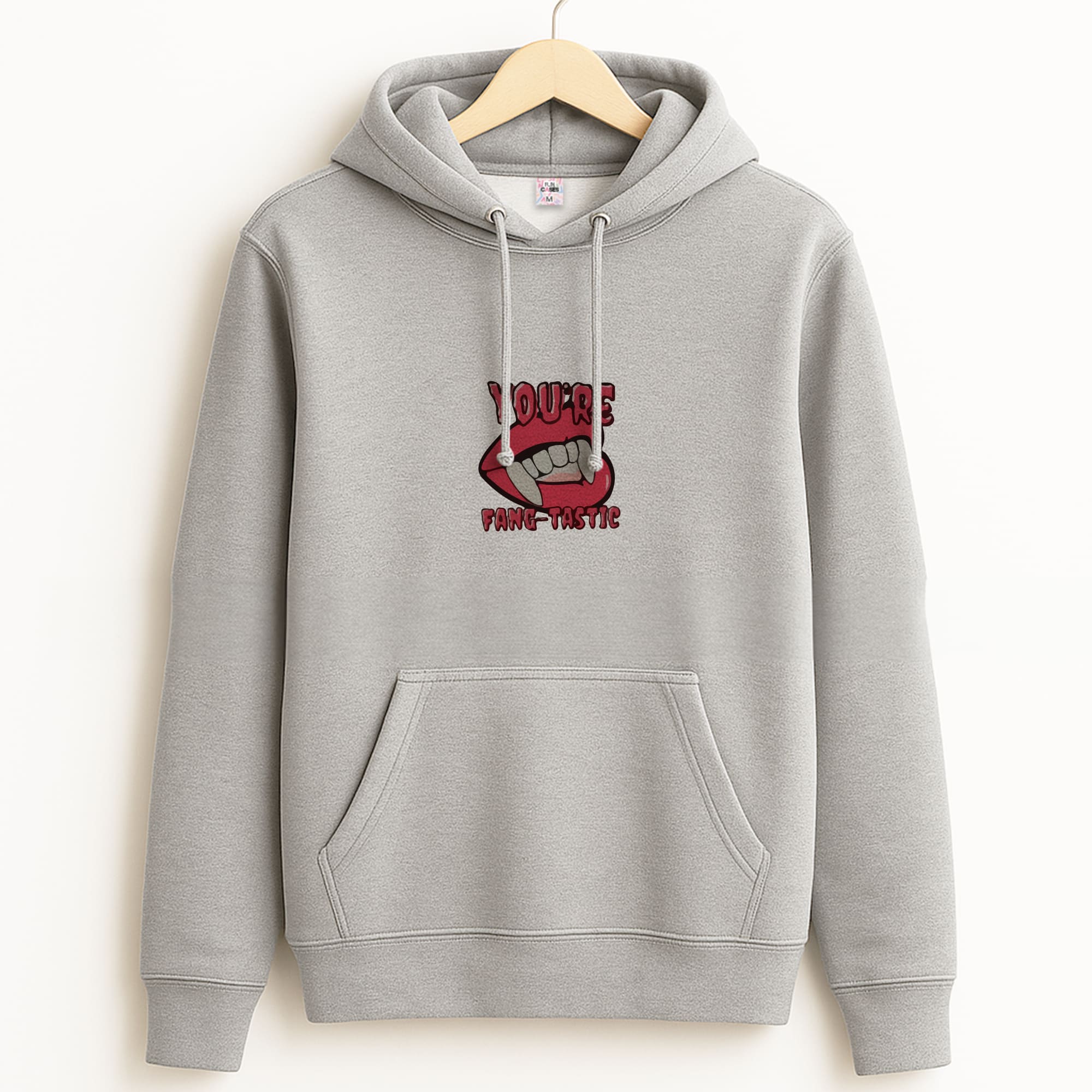 You're Fang-Tastic - Halloween Grey Hoodie
