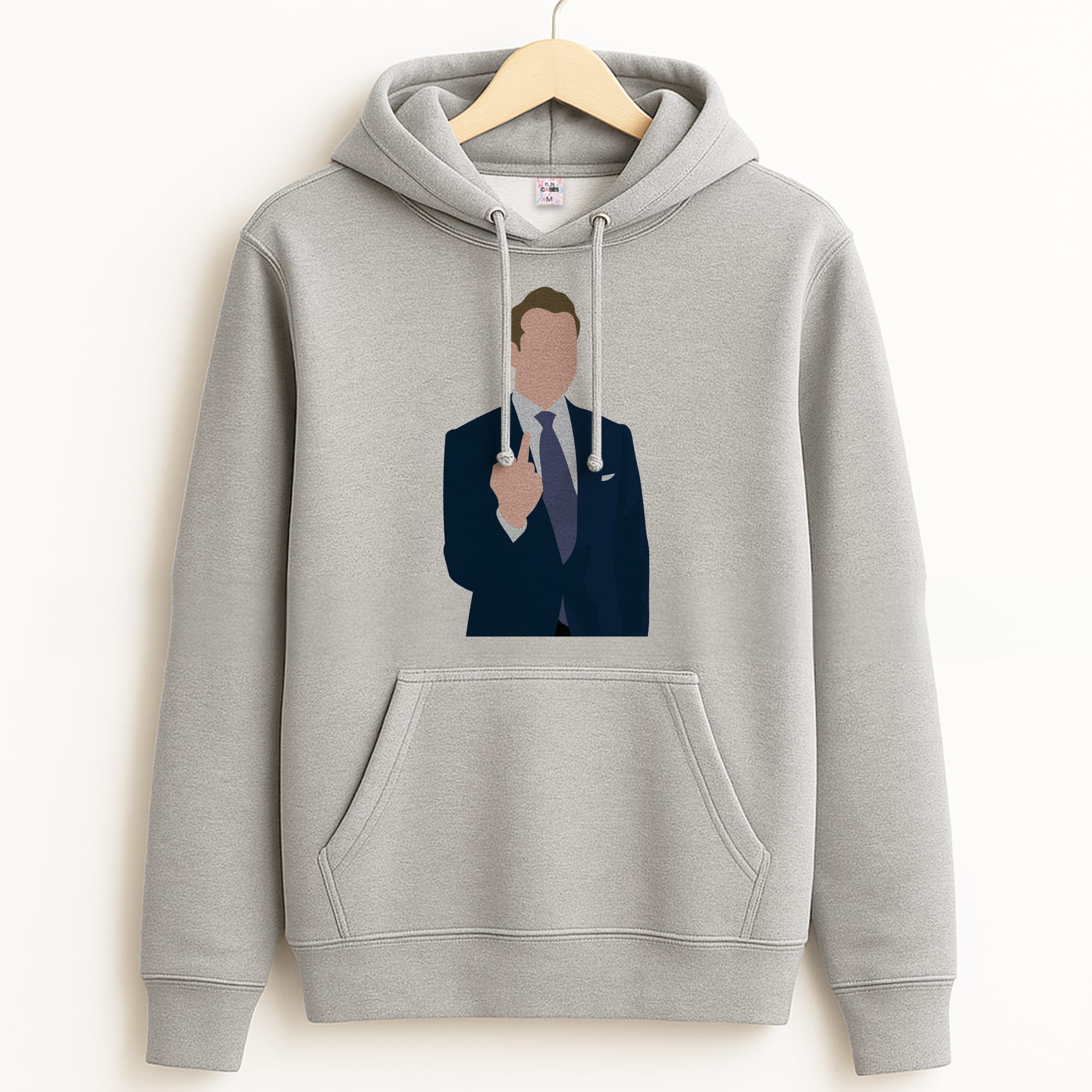Middle Finger Grey Hoodie