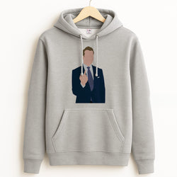 Middle Finger Grey Hoodie