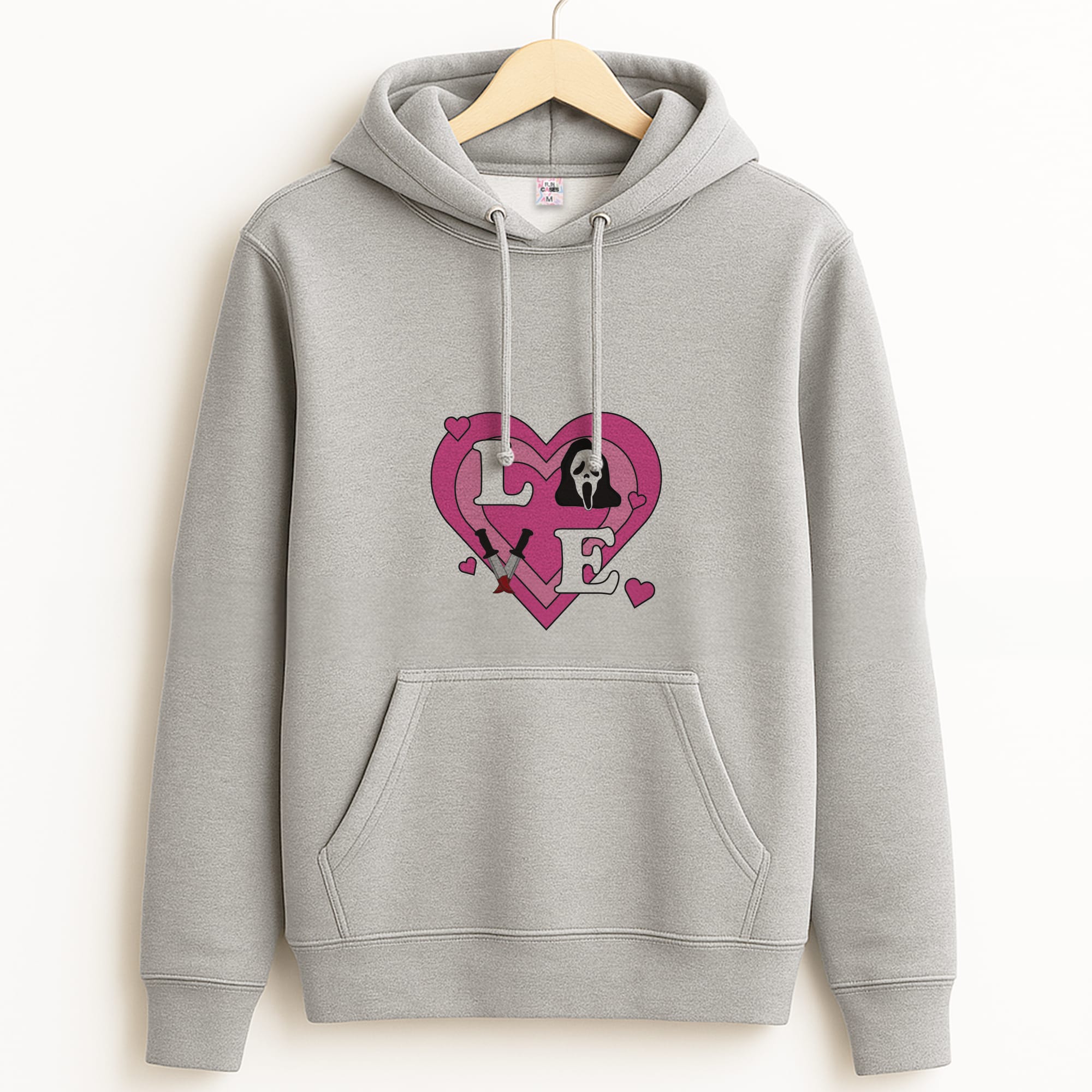 Love Ghost Grey Hoodie