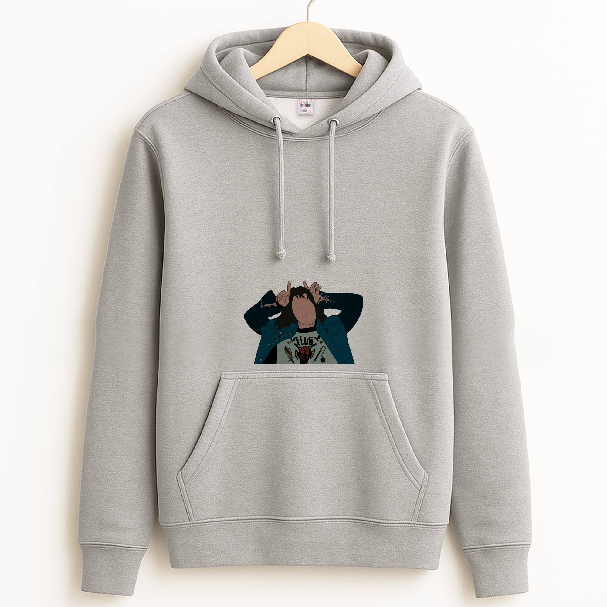 Eddie Munson Grey Hoodie