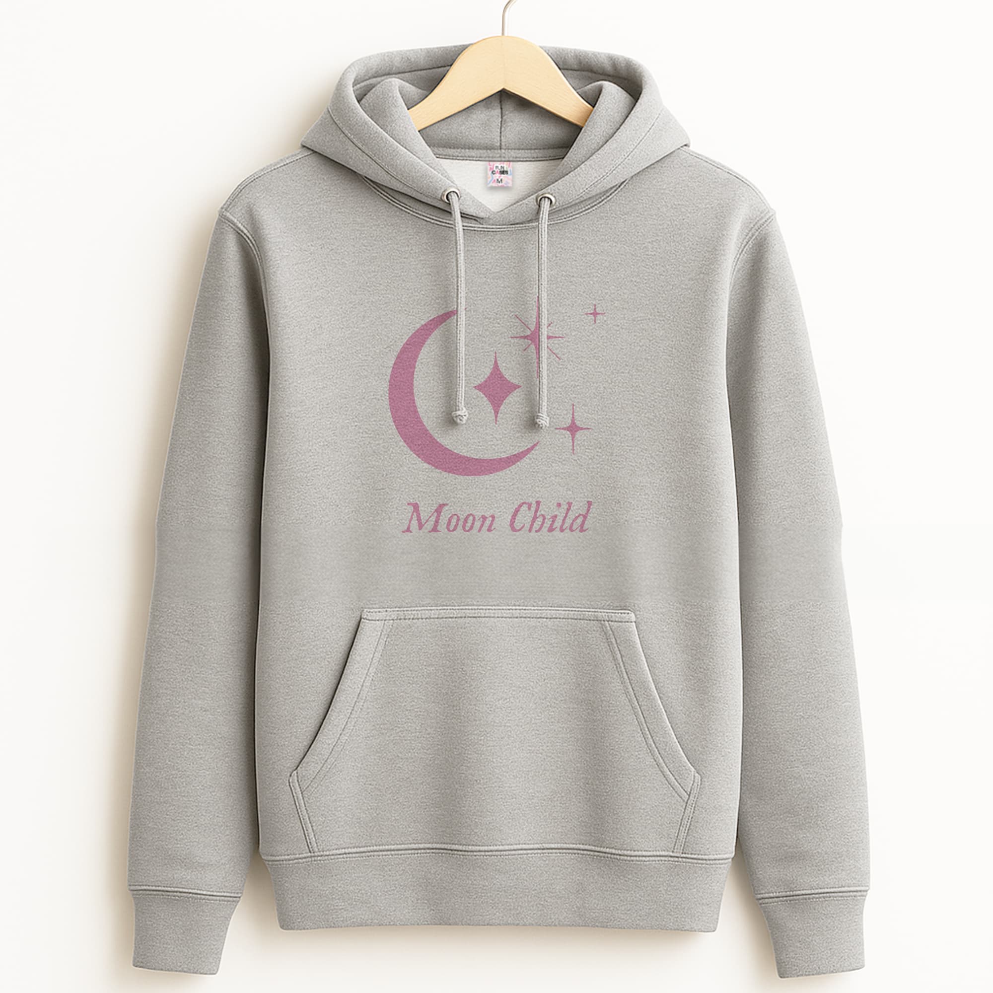 Moon Child  Grey Hoodie