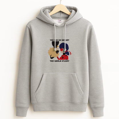 You And Me Against The World M'lady Grey Hoodie