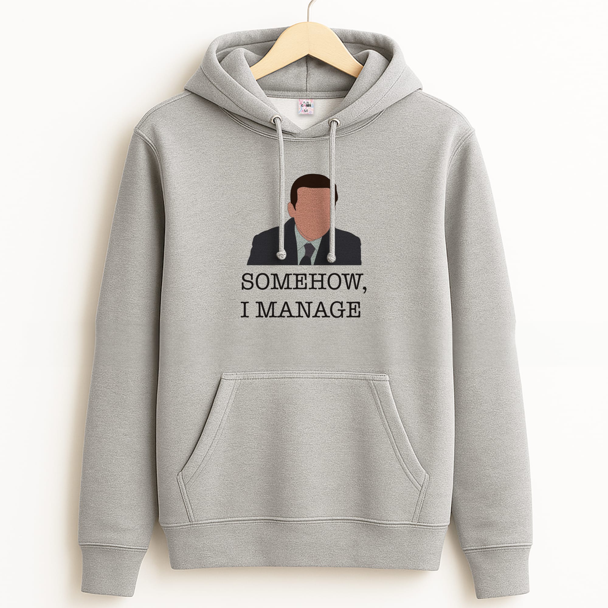 Somehow, I Manage Grey Hoodie