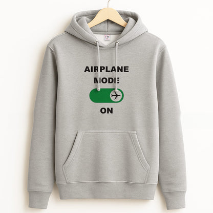 Airplane Mode On - Travel Grey Hoodie