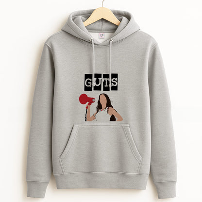 Olivia Red Megaphone Grey Hoodie