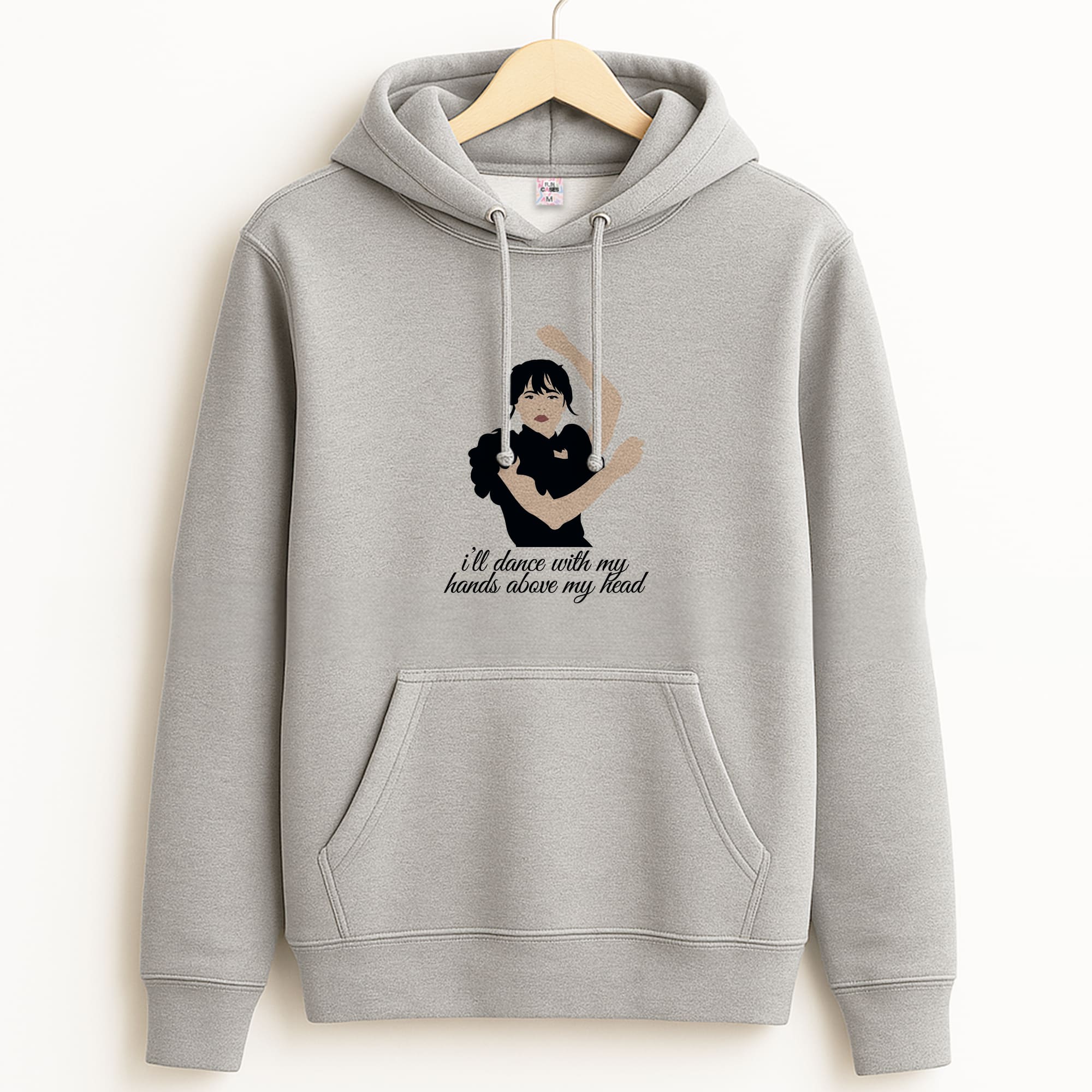 I'll Dance With My Hands Above My Head Wednesday Grey Hoodie