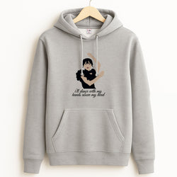 I'll Dance With My Hands Above My Head Wednesday Grey Hoodie