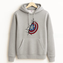 Shield Break Grey Hoodie