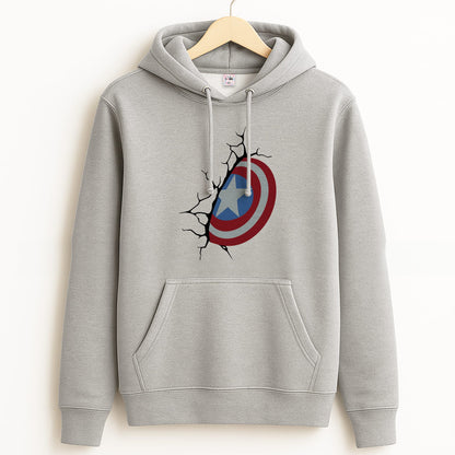 Shield Break Grey Hoodie