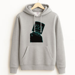 Black White Helmet DJ Neon Hoodie