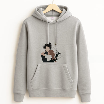 Edward And Kim -Scissorhands Grey Hoodie