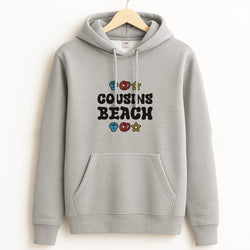 Cartoon Cousins Beach Grey Hoodie