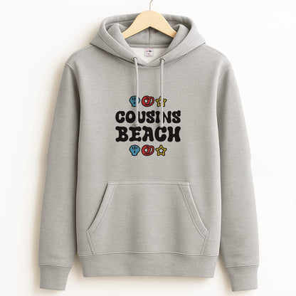 Cartoon Cousins Beach Grey Hoodie