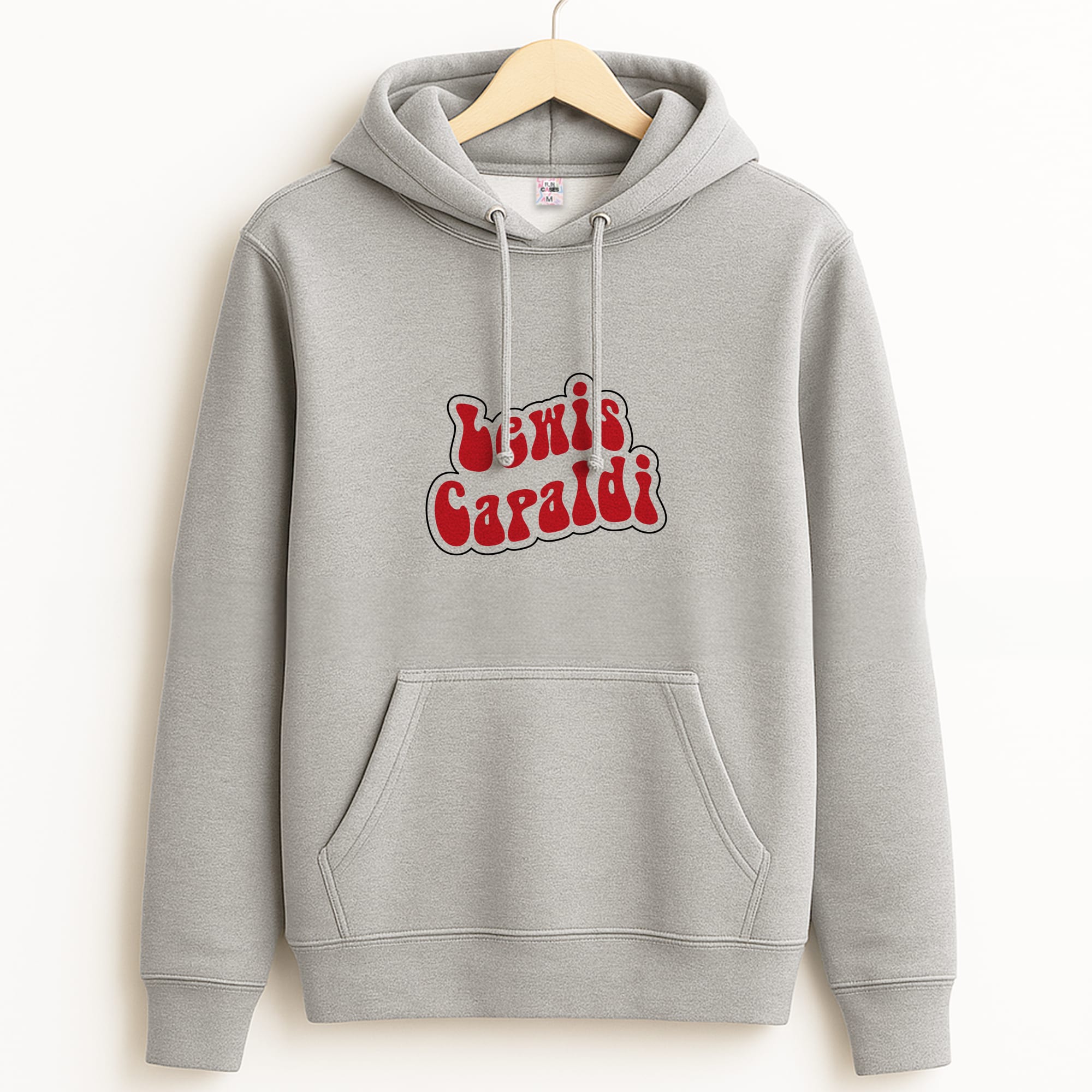 Red Name Grey Hoodie