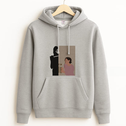 Tara And Ghostface - Scream Grey Hoodie